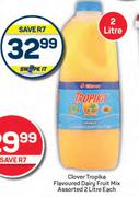 Clover Tropika Flavoured Dairy Fruit Mix Assorted-2L Each
