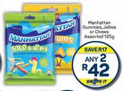 Manhattan Gummies, Jellies Or Chews Assorted-Any 2 x 125g