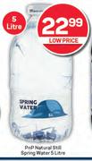 PnP Natural Still Spring Water-5L