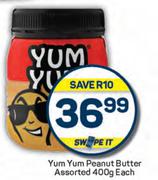 Yum Yum Peanut Butter Assorted-400g Each