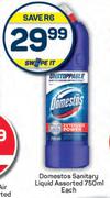 Domestos Sanitary Liquid Assorted-750ml Each