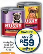 Husky Dog Food Tin Assorted-Any 2 x 775g