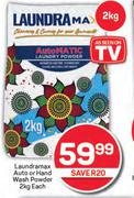 Laundramax Auto Or Hand Wash Powder-2Kg Each
