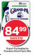 Grand Pa Headache Powders Stick Pack-38s