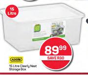 Addis 15L Clearly Neat Storage Box