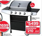 Stellar 5 Burner Gas Braai