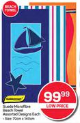 Goldenmarc Suede Microfibre Beach Towel-Each