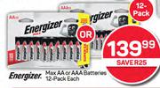 Energizer Max AA Or AAA Batteries (12-Pack)-Each