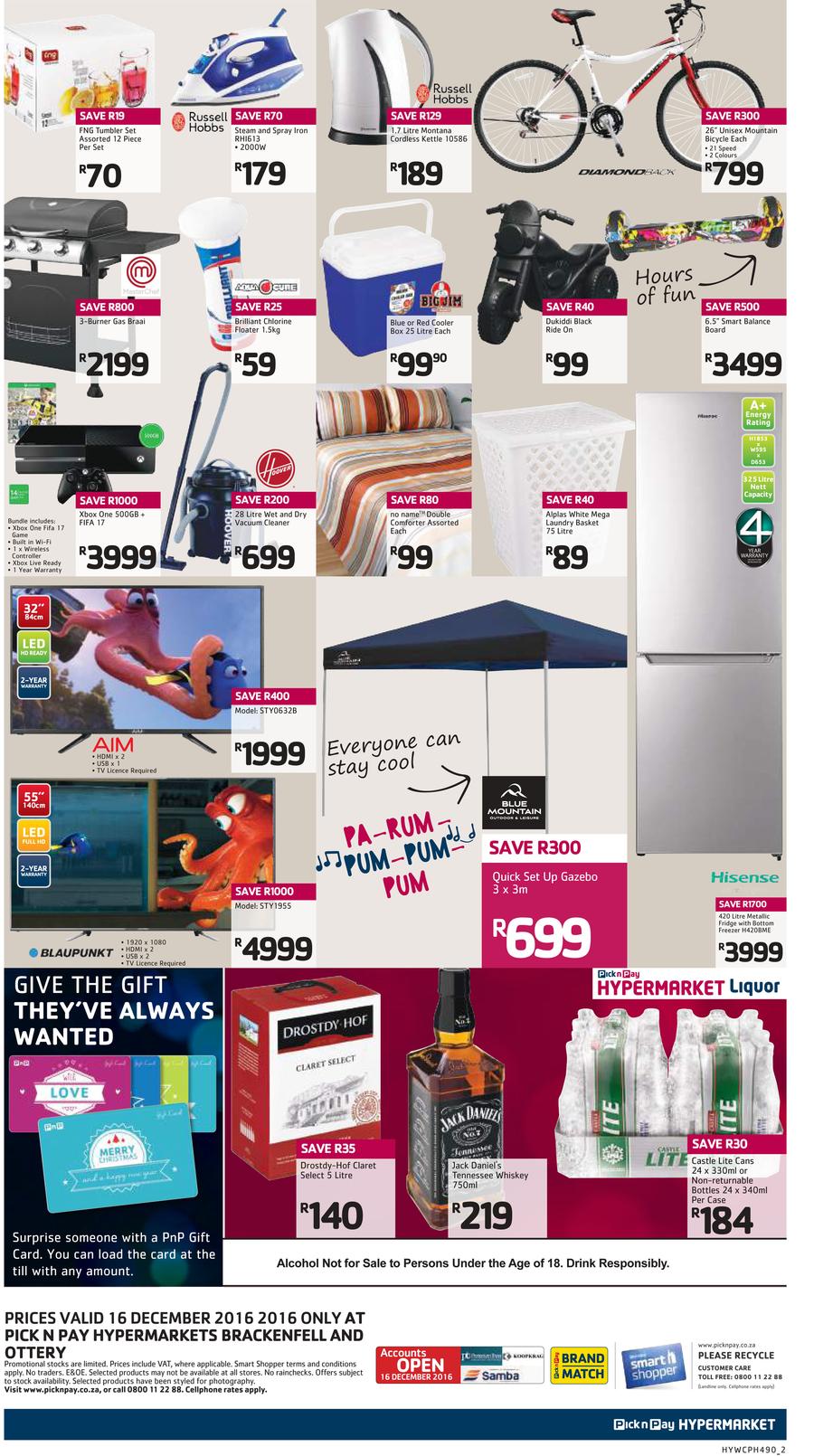 Pick n Pay Western Cape :  One Day Sale