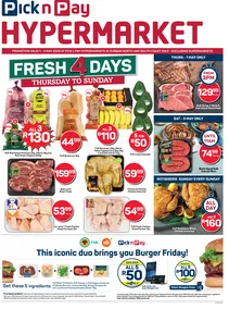 Pick n Pay Hypermarket KwaZulu-Natal : Fresh Specials (01 May - 04 May 2025)