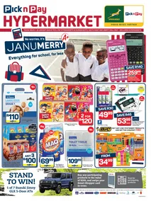 Pick n Pay Hypermarket KwaZulu-Natal : Back to School Specials (02 January - 22 January 2026)