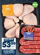 PnP Fresh Chicken 4 Drumsticks & 4 Thighs-Per Kg