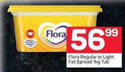 Flora Regular Or Light Fat Spread Tub-1Kg