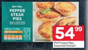 PnP Frozen Pies Assorted-4s Each