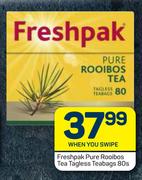 Freshpak Pure Rooibos Tea Tagless Teabags-80s