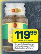 Douwe Egberts Instant Coffee Assorted-200g Each