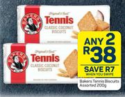 Bakers Tennis Biscuits Assorted-Any 2 x 200g