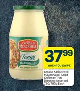Crosse & Blackwell Mayonnaise, Salad Cream Or Trim Dressing Assorted-750g/790g Each