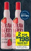 Strawberry Blonde Cream Liqueur-For 2 x 750ml