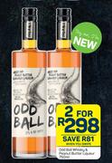Odd Ball Whisky & Peanut Butter Liqueur-For 2 x 750ml