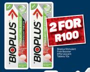 Bioplus Stimulant Free Booster Effervescent Tablets-For 2 x 10s