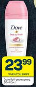 Dove Roll On Assorted-50ml Each