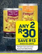 Pamper Can Cat Food Assorted-Any 2 x 385/400g