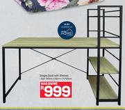 Stages Desk With Shelves 140cm x 52cm x 71/120cm