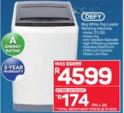 Defy 8Kg White Top Loader Washing Machine DTL155