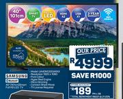 Samsung 40" (101cm) Smart Full HD LED TV UA40N5300ARXX