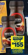 Nescafe Classic Instant Coffee Assorted (Excludes Decaf)-Any 2 x 200g