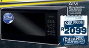 Aim 45L Black Mirror Finish Electronic Microwave Oven AMW45B