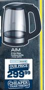 Aim 2L Glass Cordless Kettle AGK12