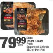 Spar Tender & Tasty Fresh Spatchcock Chicken BBQ Or Peri Peri-Per Kg