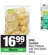 Spar Freshline Baby Potatoes With Herb Butter-400g