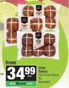 Spar Bakers Hot Cross Buns Assorted-6s