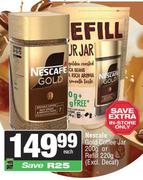 Nescafe Gold Coffee Jar 200g Or Refill 220g