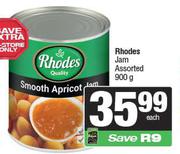 Rhodes Jam Assorted-900g