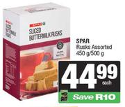 Spar Rusks Assorted-450g/500g
