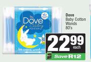 Dove Baby Cotton Wands-80's Pack