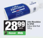 Little Munchkins By Spar Cotton Wool Roll-100g