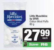 Little Munchkins By Spar Cotton Wool Puffs-80g