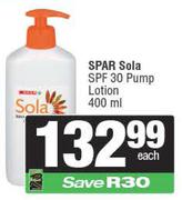 Spar Sola SPF30 Pump Lotion-400ml