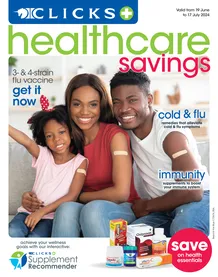 Clicks : Healthcare Savings (19 June - 17 July 2024 While Stocks Last)