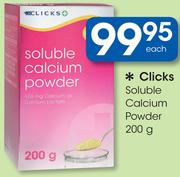 Clicks Soluble Calcium Powder-200g