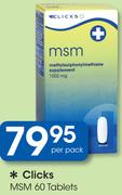 Clicks MSM 60 Tablets-Per Pack