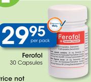 Ferofol 30 Capsules-Per Pack