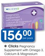 Clicks Pregnancy Supplement With Omega 3, Calcium & Magnesium-Per Pack