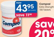Compral Extra Strength 100 Tablets-Per Pack