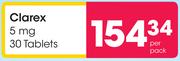 Clarex 5mg 30 Tablets-Per Pack